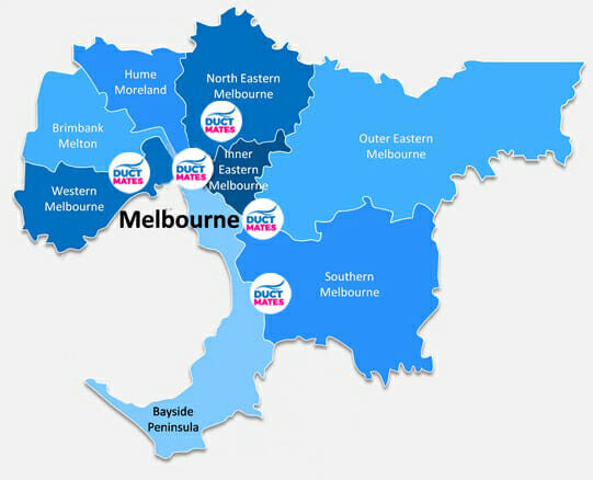 Duct Cleaning Company Melbourne Map